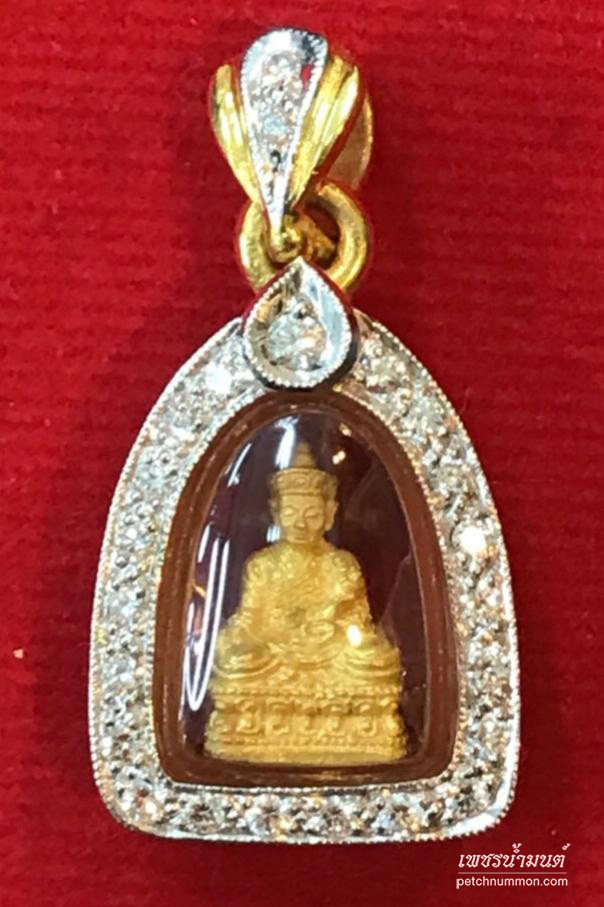 รูปหล่อไตฮงกงเล็กจื๋วเนื้อทองคำ ปีสร้าง 2537 หลวงพ่อเกษม สุสานไตรลักษณ์ ปลุกเสก 